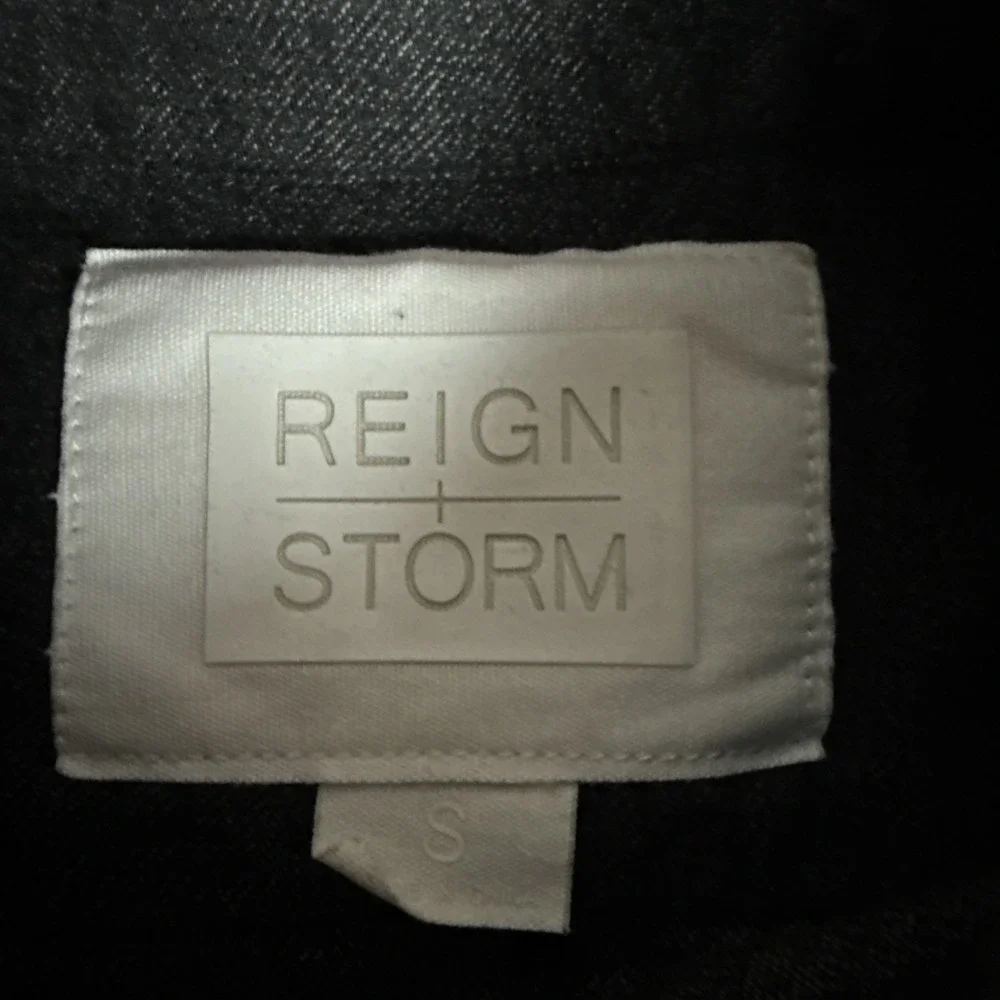 Reign‎ Storm Mens Small Button Front Shirt Gray Heather 100% Cotton Casual